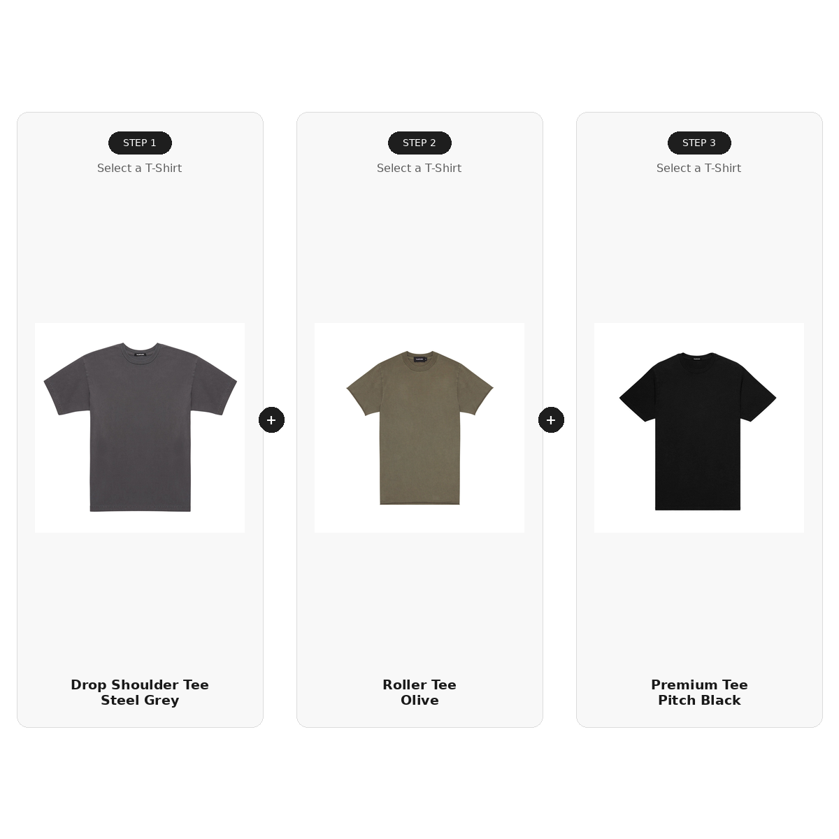 STEP BY STEP BUNDLE - T-SHIRTS